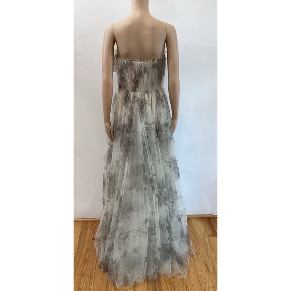JASON WU COLLECTION OZABU FLORAL STRAPLESS TULLE GOWN - Picture 6 of 8